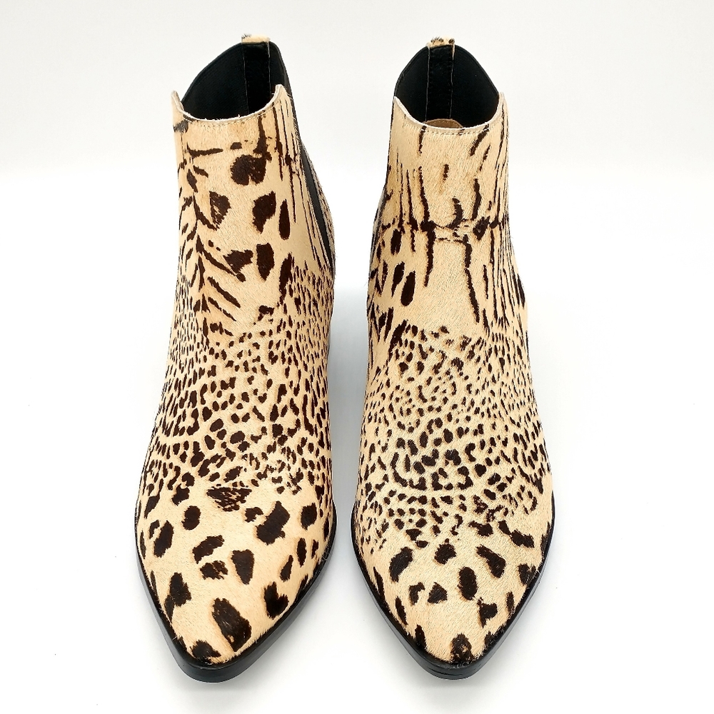 Chinese Laundry Finn Pony Ankle Boots Leopard